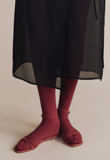 Organza Wrap Skirt Black