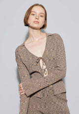 Pool Knit Blouse Mocha Bisque