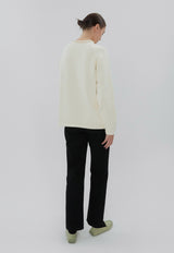 Snap Collar Knit Stone
