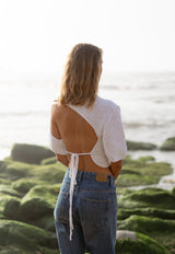 Lake Galve Top Natural Linen