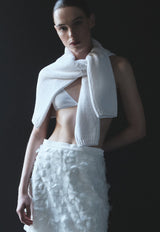 Boat Neck Sweater White