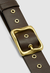 Everyday Buckle Belt Chocolate