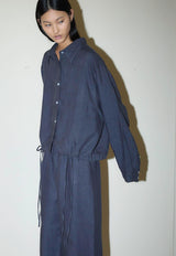 Tie Hem Linen Set Ink