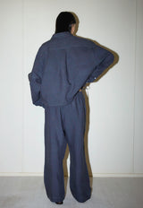 Tie Hem Linen Set Ink