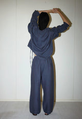 Tie Hem Linen Set Ink