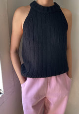 Claire Cotton Sweater Knit Black