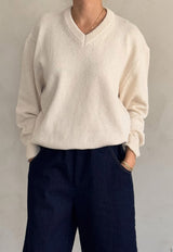 Gabby Cotton Sweater Knit Naturel