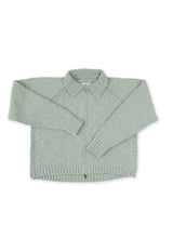 Morgan Dual Zip Cardigan Seafoam