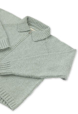 Morgan Dual Zip Cardigan Seafoam