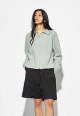 Morgan Dual Zip Cardigan Seafoam