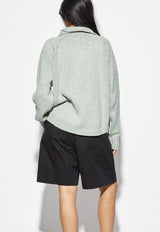 Morgan Dual Zip Cardigan Seafoam