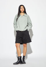 Morgan Dual Zip Cardigan Seafoam