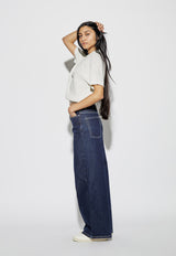 Collared Half Zip Knit Soft Cream