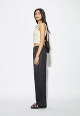 Sleeveless Knit Top Ecru