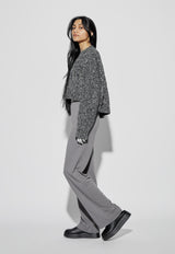 Textured Blake Sweater Speckled Charcoal
