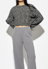 Textured Blake Sweater Speckled Charcoal