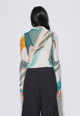 Bonaire Top Orange/Blue
