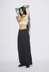 Bonaire Top Orange/Blue