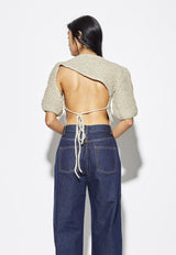 Lake Galve Top Natural Linen