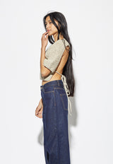 Lake Galve Top Natural Linen