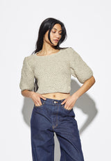 Lake Galve Top Natural Linen