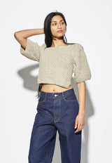Lake Galve Top Natural Linen