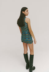 Rehearsal Miniskirt Blue Multi