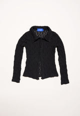 Impression Lace Cardigan Black