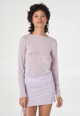 Korean Power Mesh Long Sleeve Lilac