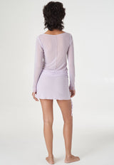 Korean Power Mesh Long Sleeve Lilac