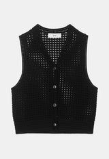 Open Crochet Knit Vest
