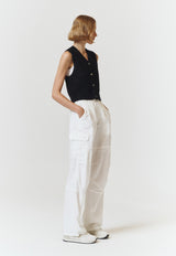Open Crochet Knit Vest