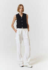 Open Crochet Knit Vest