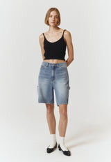 Sleeveless Knit Top Black
