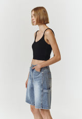 Sleeveless Knit Top Black