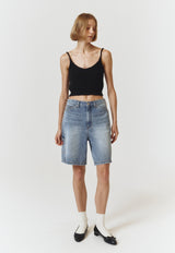 Sleeveless Knit Top Black