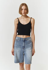 Sleeveless Knit Top Black