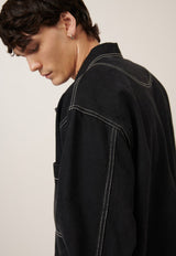 Alfie Jacket Black Denim