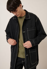 Alfie Jacket Black Denim