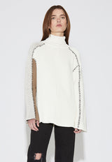 Oversized Stitch Sweater Off-White