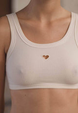 Heart Bra Undyed