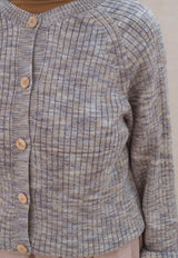 Soar Cardigan Grey Melange