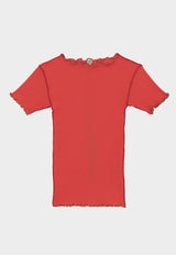 Vein Tee Shirt Red/Brown