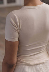 Heart Tee Shirt Undyed