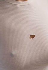Heart Tee Shirt Undyed