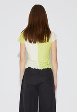 Rio Mesh Baby Tee Lime