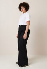 High Puddle Jeans Black Denim