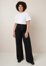 High Puddle Jeans Black Denim