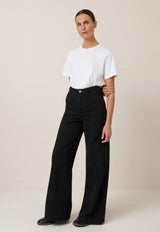 High Puddle Jeans Black Denim