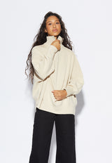 London Zip Sweater Sand